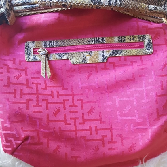 Elaine Turner Python print hobo purse - Picture 5 of 7